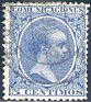 Spain 1889 Personajes 5 CTS Azul Edifil 215. España 1889 215 us. Subida por susofe